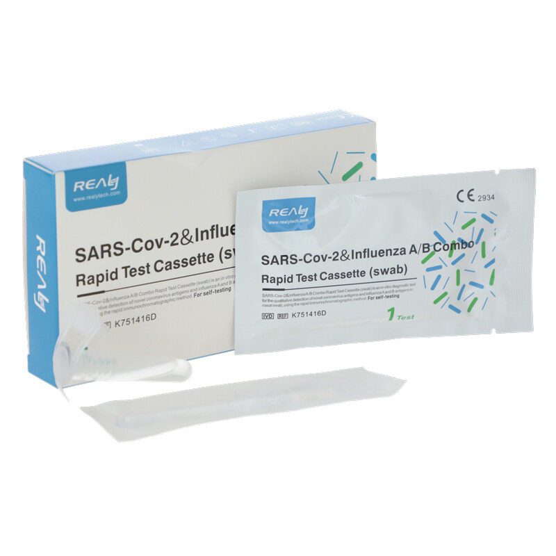SARS-CoV-2 és influenza A/B kombinált gyorsteszt, 1 db