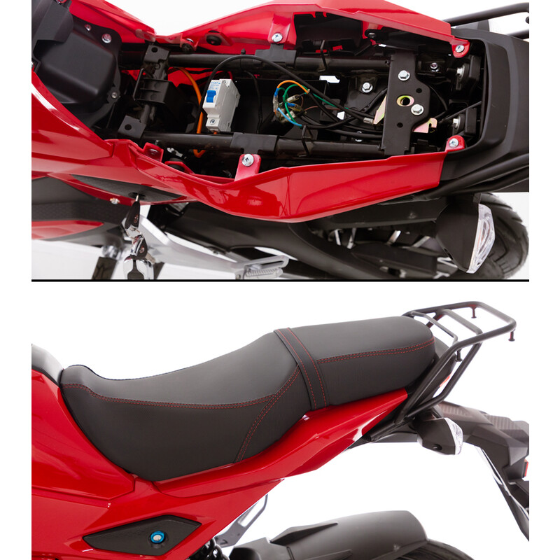 Elektromos motorkerékpár e-Flex, piros (Kiállított darab)