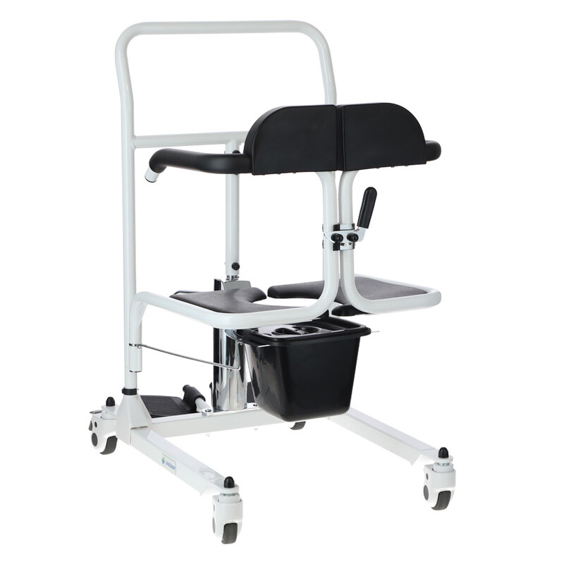 Hidraulikus betegátemelő szék WC vödörrel UNIZDRAV (Kiállított darab)