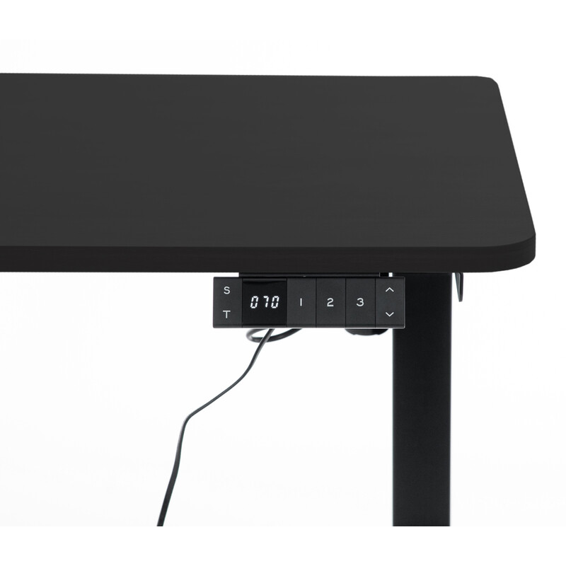 UNIZDRAV állítható magasságú íróasztal 120x60 cm, fekete