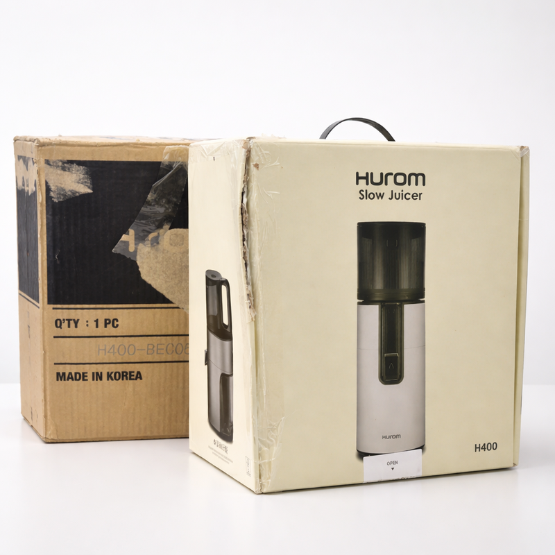 Hurom H400 zöldség- és gyümölcsprés, titánszürke ( Felbontott darab)