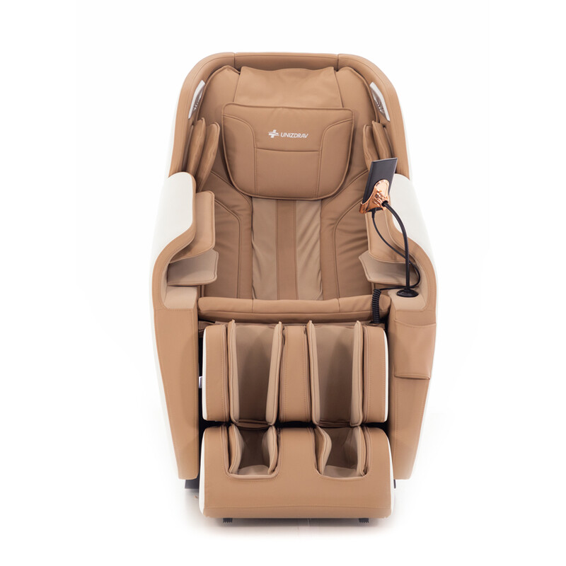 RelaxPro 3D MASSAGER elektromos masszázsfotel, fehér-barna (Használt darab)