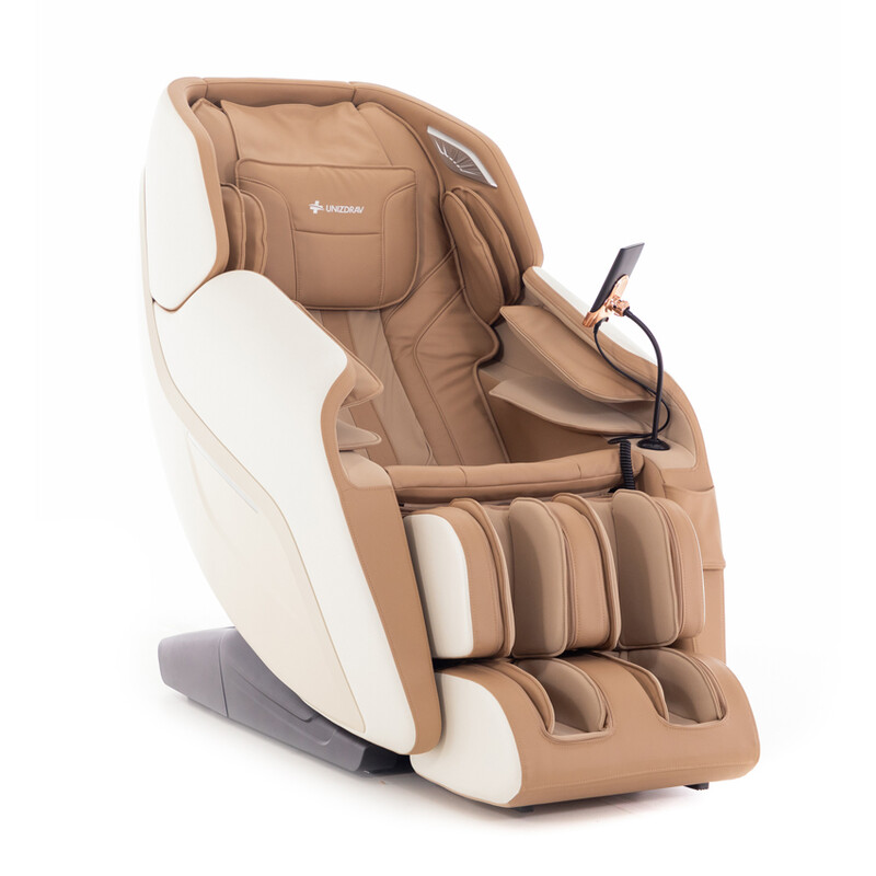 RelaxPro 3D MASSAGER elektromos masszázsfotel, fehér-barna (Használt darab)