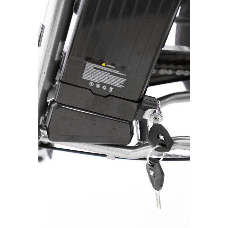 Háromkerekű elektromos kerékpár Tornado ZTECH, ezüst