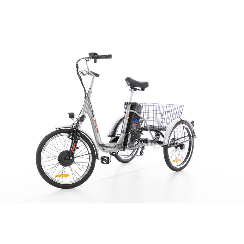 Háromkerekű elektromos kerékpár Tornado ZTECH, ezüst