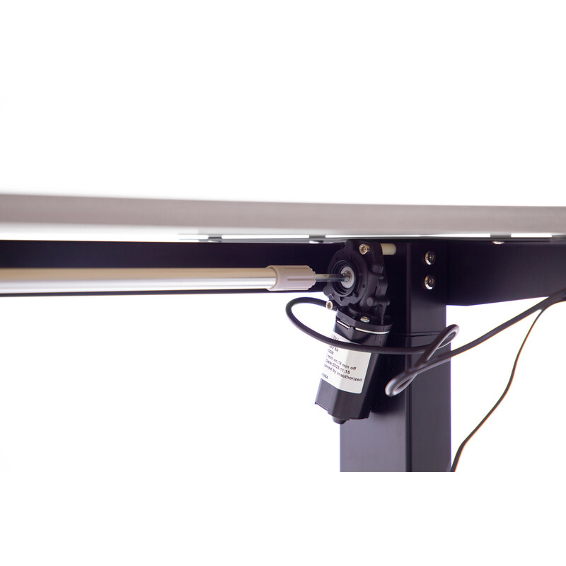 Állítható magasságú sarok íróasztal UNIZDRAV 160×110 cm, szürke – bal oldali kivitel