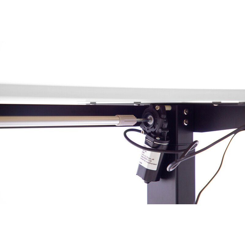 Állítható magasságú sarok íróasztal UNIZDRAV 160×110 cm, fehér – bal oldali kivitel