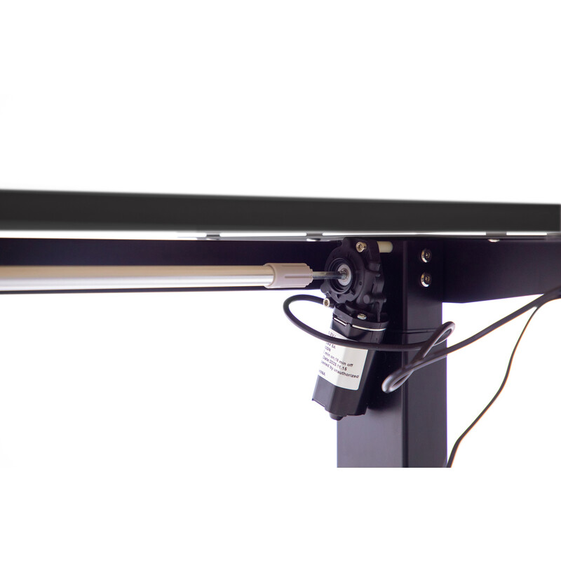 Állítható magasságú sarok íróasztal UNIZDRAV 160×110 cm, fekete – bal oldali kivitel