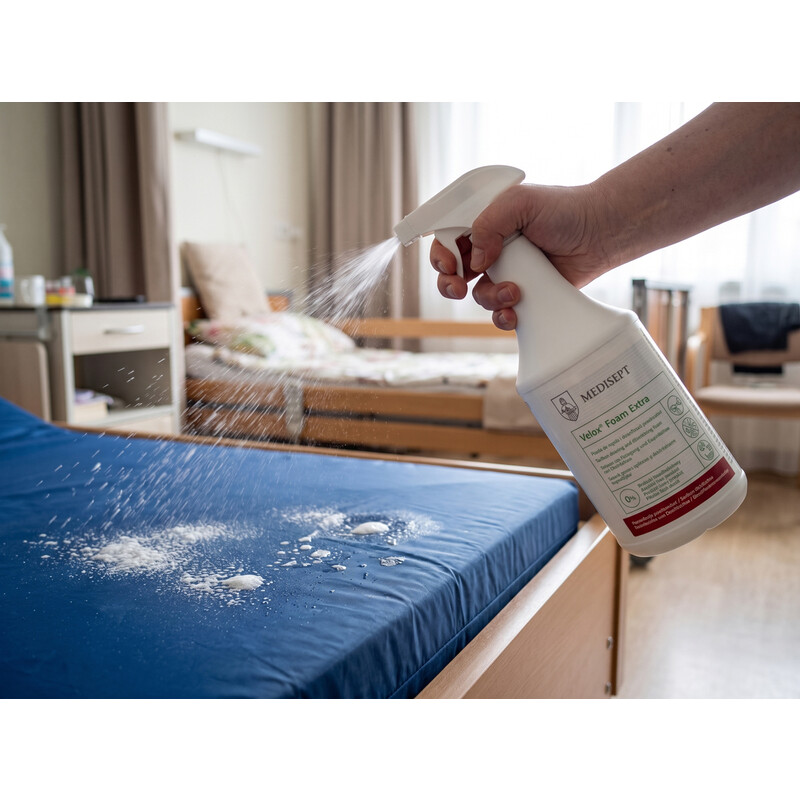 Professzionális fertőtlenítő hab Velox Foam Extra, 1 l