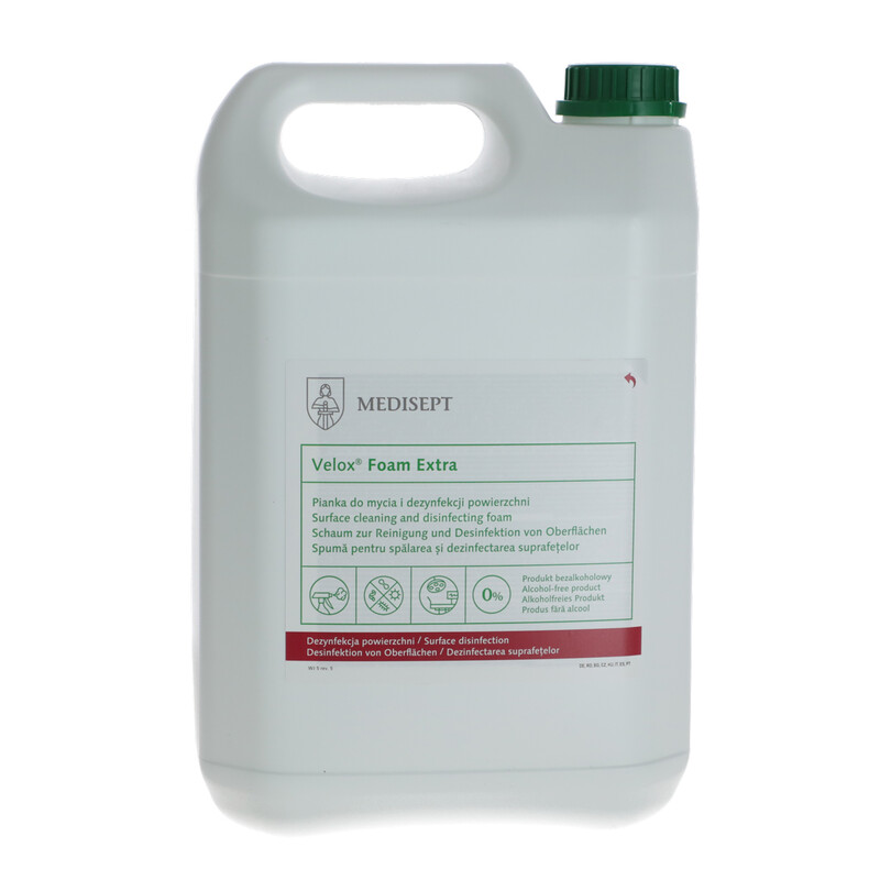 Professzionális fertőtlenítő hab Velox Foam Extra, 5 l
