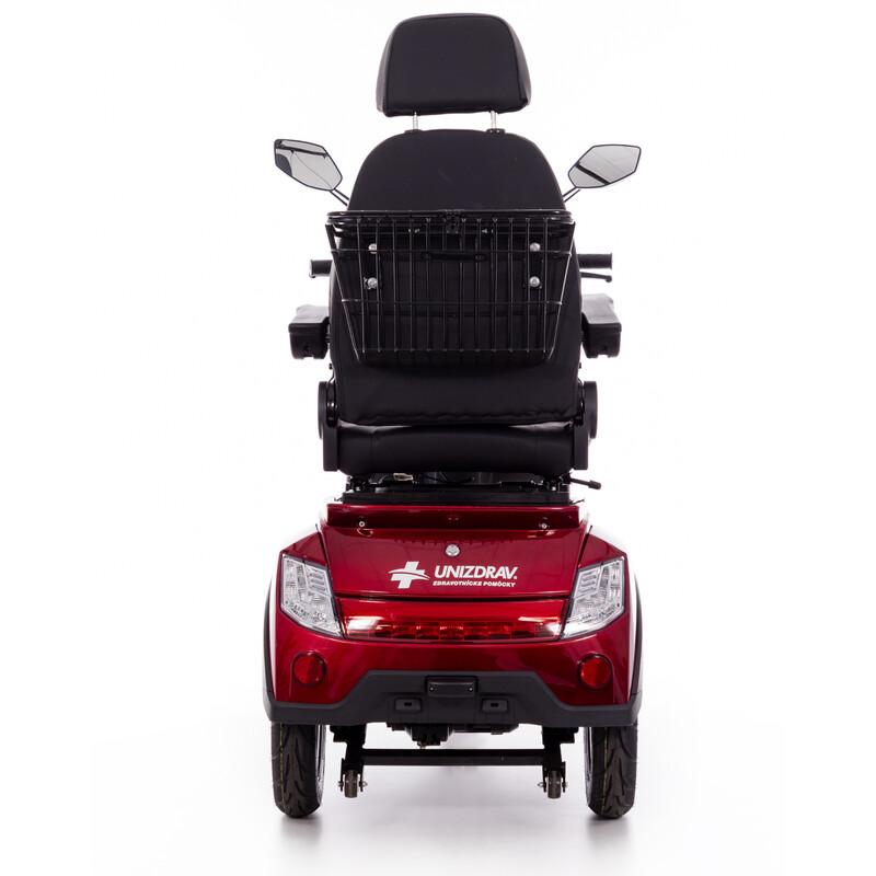 CHAMPION elektromos háromkerekű scooter - 1000 W-os motor, bordó (Használt darab)